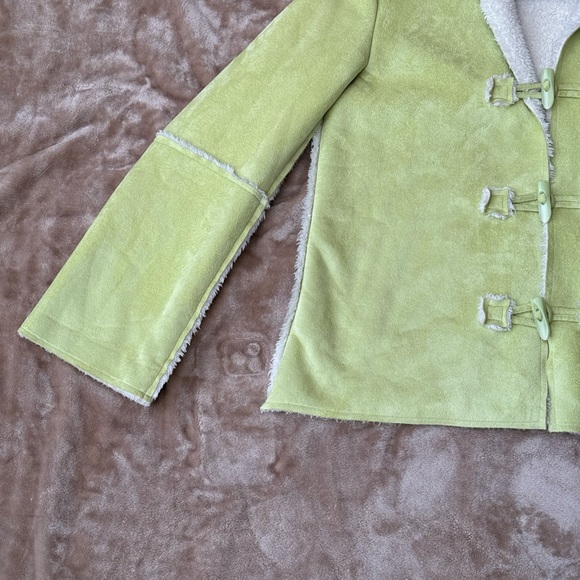 Vintage Natalie and Me Jacket Size Medium Light Bright Green - Picture 16 of 16
